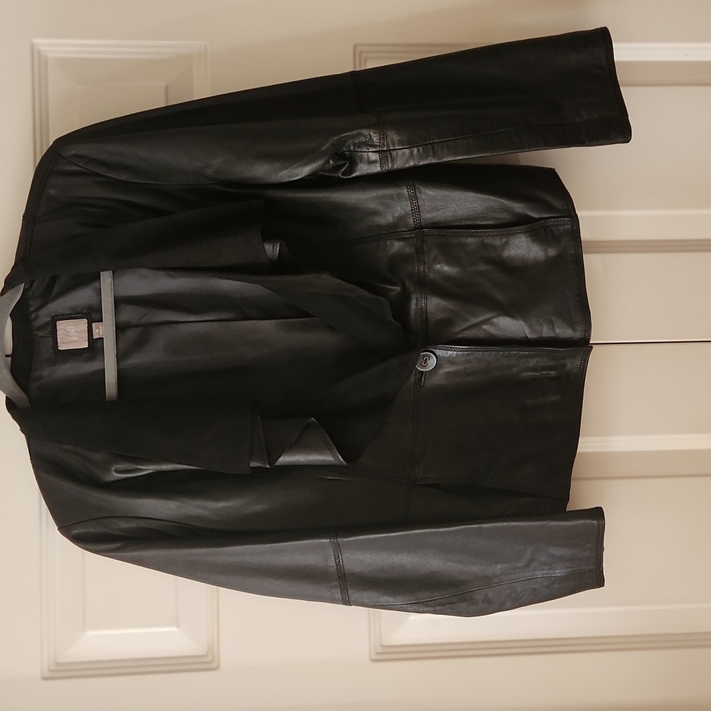 J Jill Lightweight Leather Jacket